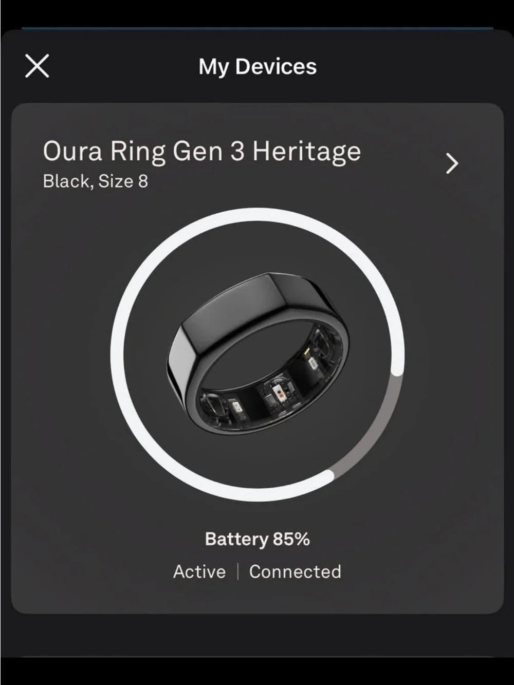 Oura Ring Gen 3 Size 8